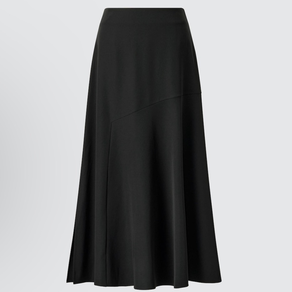 Uniqlo C Black Mermaid Midi Skirt